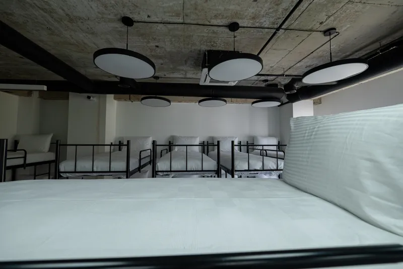 Shared-room accommodation included in the full-board kickboxing camp package