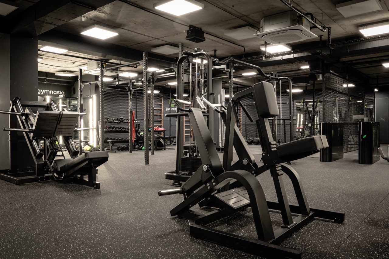 Strength and conditioning area for kickboxing camp athletes
