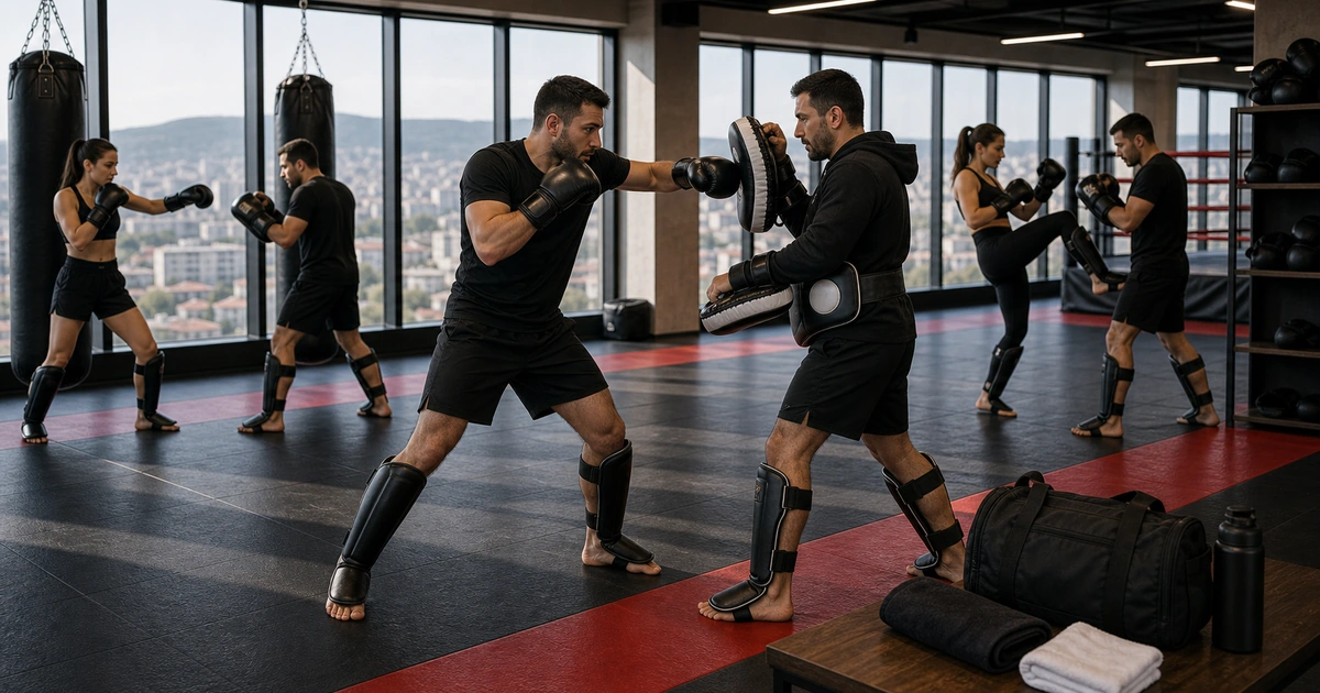 cinematic kickboxing camp scene in Georgia showing best reasons to choose 7 days